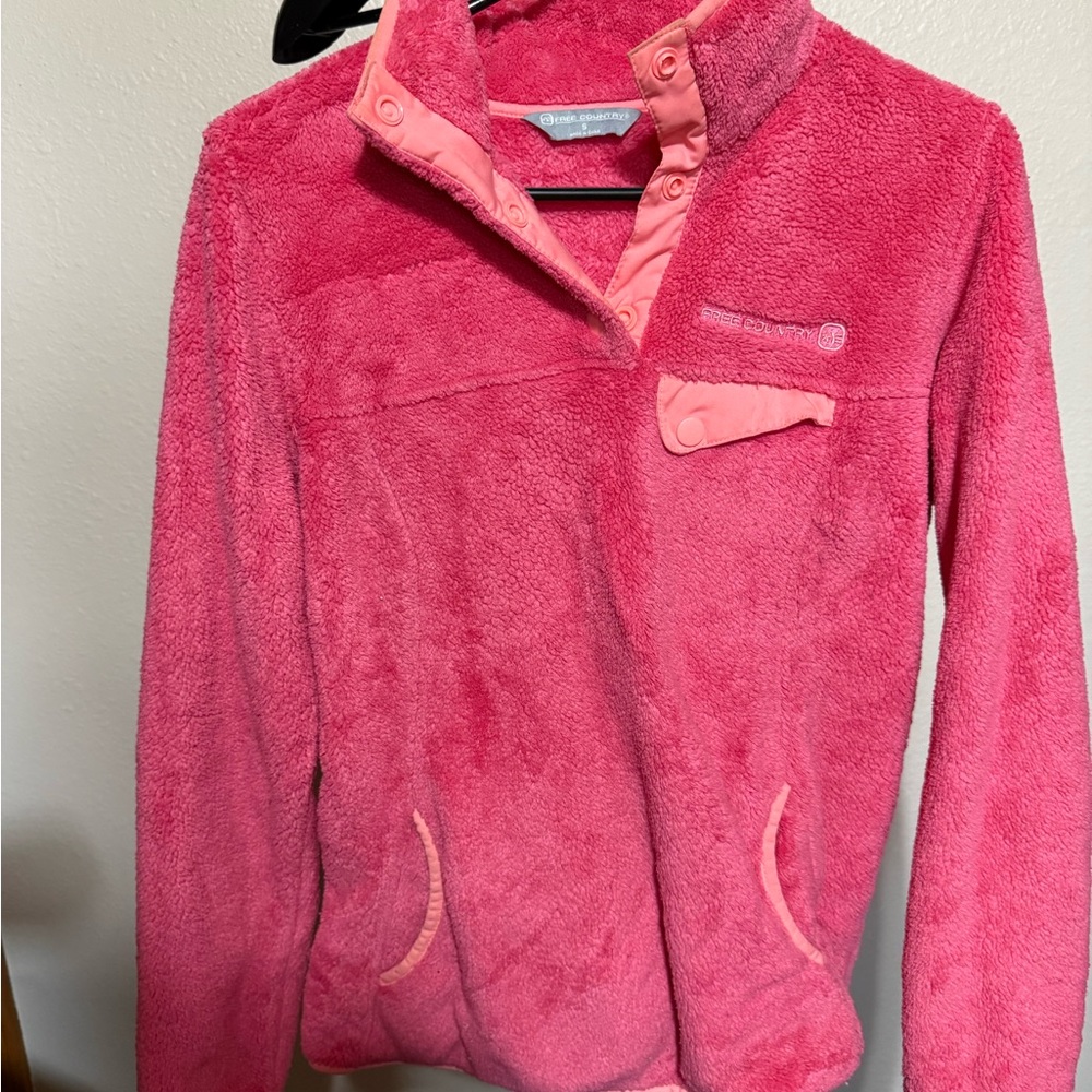 Free Country Bright Pink Fleece Jacket‎
